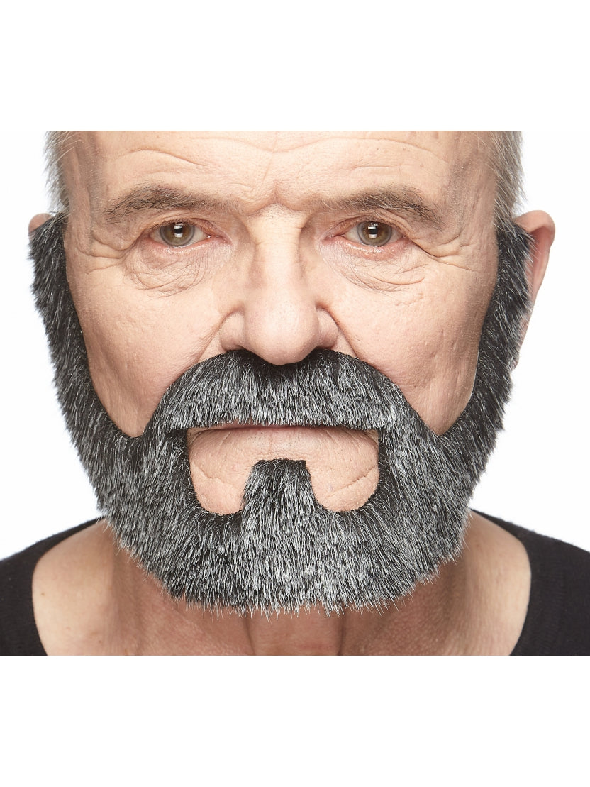 Bigotes Con Barba Gris