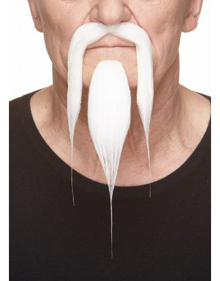 Bigotes con Barba Blanca