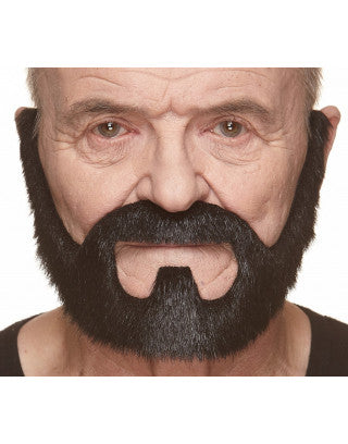 Bigotes con barbas negras