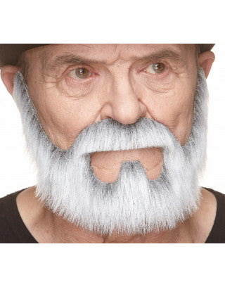 Bigotes con barba blanca