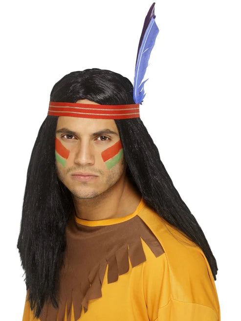 Peluca valiente de inspiración nativa americana