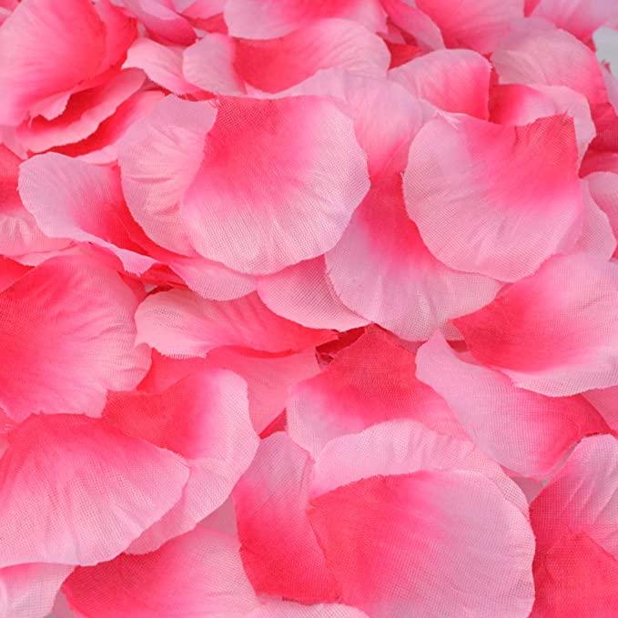 Pétalos de rosa 2000 unidades por paquete Rosa