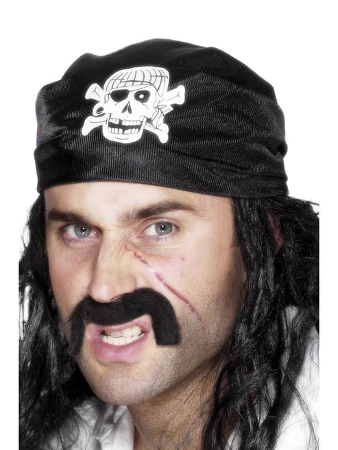 Pañuelo Pirata, con Calavera y Huesos