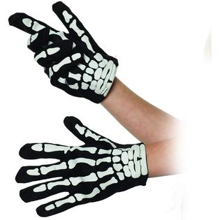 Guantes de disfraz de esqueleto para niños