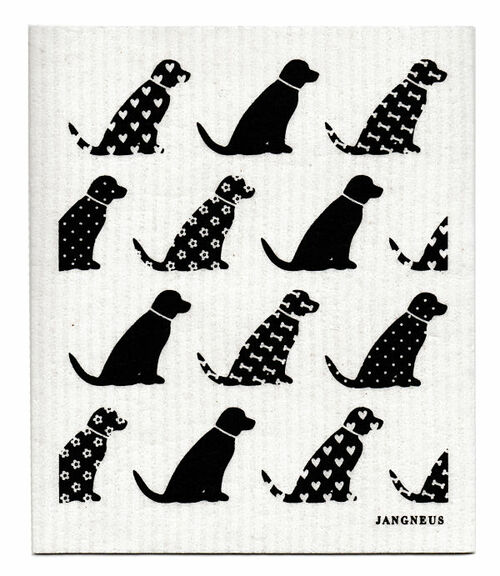 PAÑO SUECO - PERROS - NEGRO