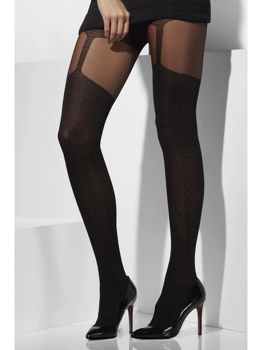 Medias transparentes, negras