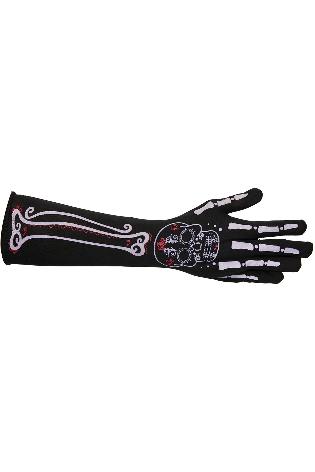 Guantes de esqueleto largos