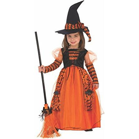 DISFRAZ INFANTIL DE BRUJA CON BRILLOS
