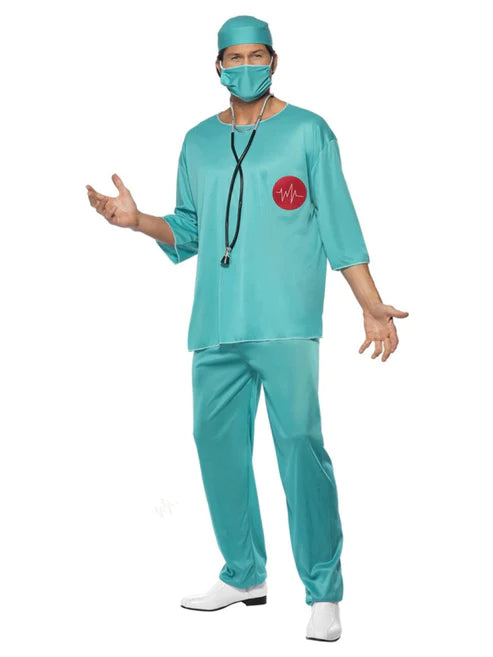 Disfraz de Cirujano para Adultos, Color Verde