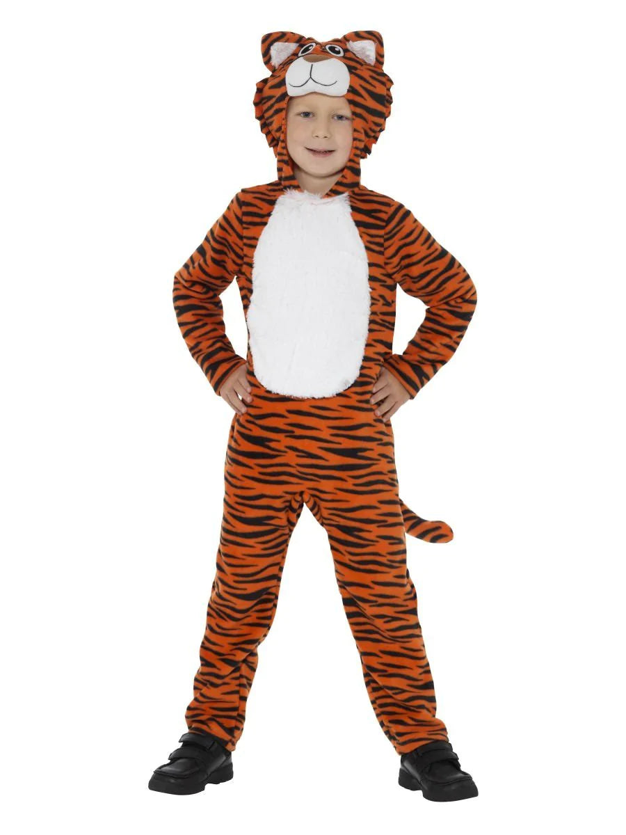 Disfraz de tigre, naranja y negro