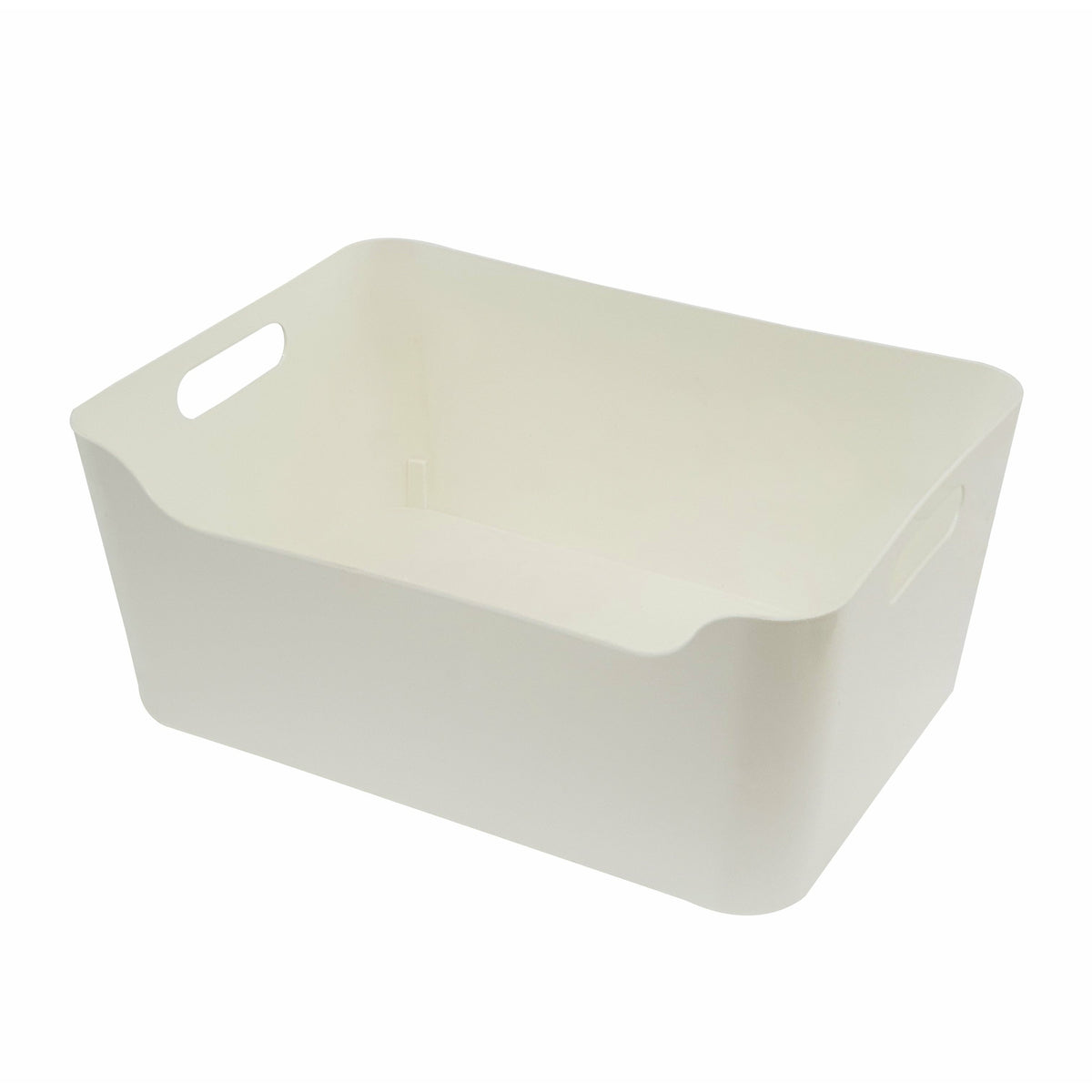 White basket 13 x 9.5 x 5.75"