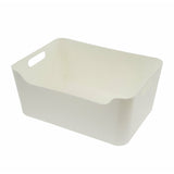 White basket 13 x 9.5 x 5.75"