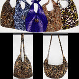 Bolsa de playa expandible con estampado de animales