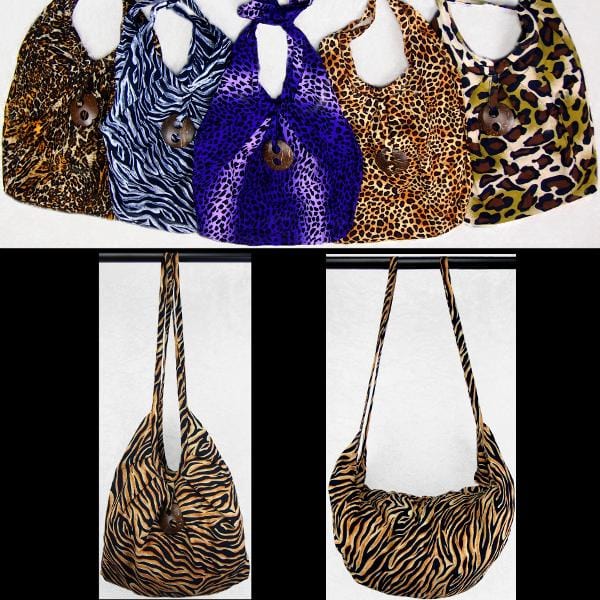 Bolsa de playa expandible con estampado de animales