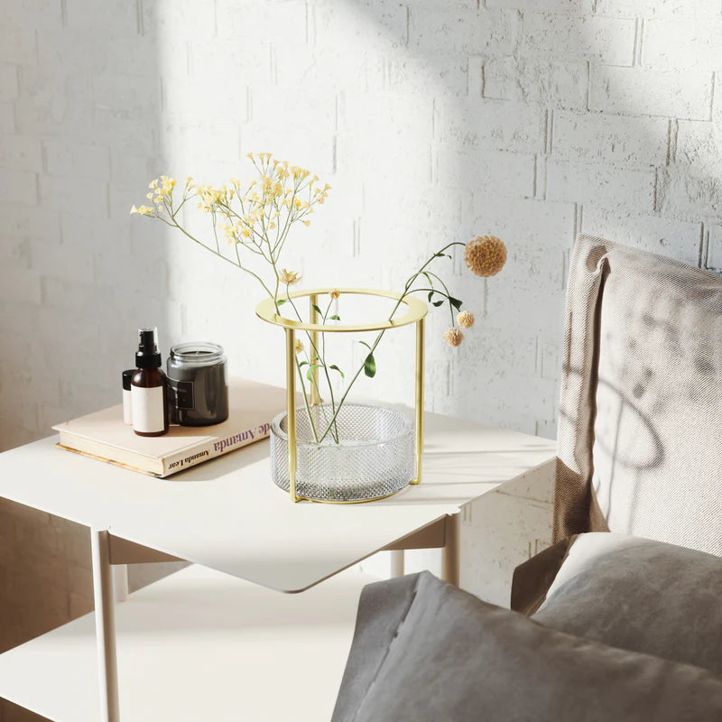 Tesora Adjustable vase Brass
