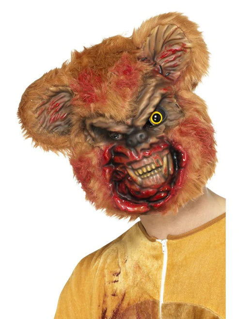 Máscara de osito de peluche zombi